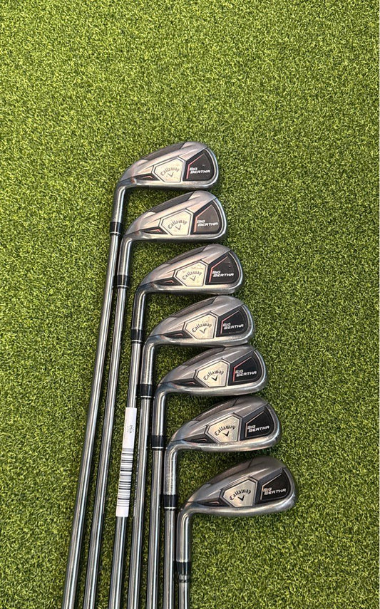 Callaway 2019 Big Bertha 5-PW, SW Left Handed Recoil Regular Flex Iron Set Good
