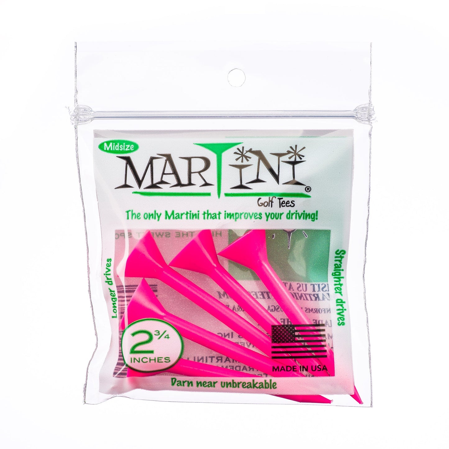 Midsize Martini Tees - Bag of 5