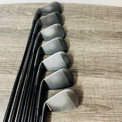 +1/2" Black T100S 2021 Iron Set 4-P / AMT White Steel, Stiff