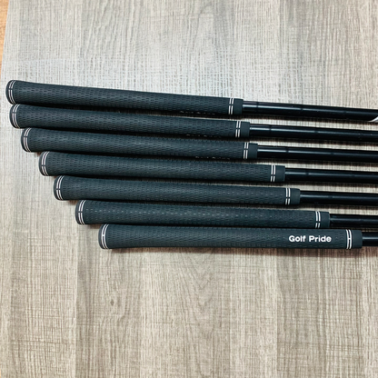 +1/2" Black T100S 2021 Iron Set 4-P / AMT White Steel, Stiff