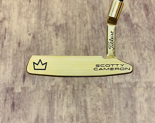 Real Scotty Cameron 34" Right Handed Gold Special Select Newport 2 Putter with Head Cover