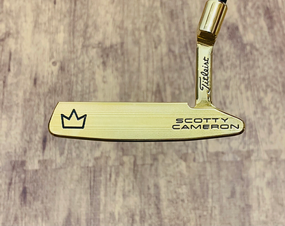 Real Scotty Cameron 34" Right Handed Gold Special Select Newport 2 Putter with Head Cover