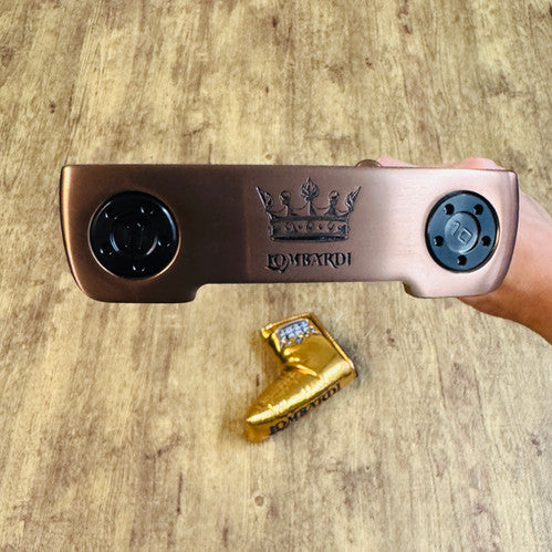 Lombardi Taormina Gold Putter w/ Headcover, 37”